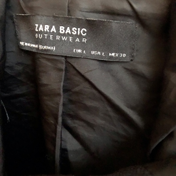 Black Coat - Faux Fur Hood - Picture 3 of 3